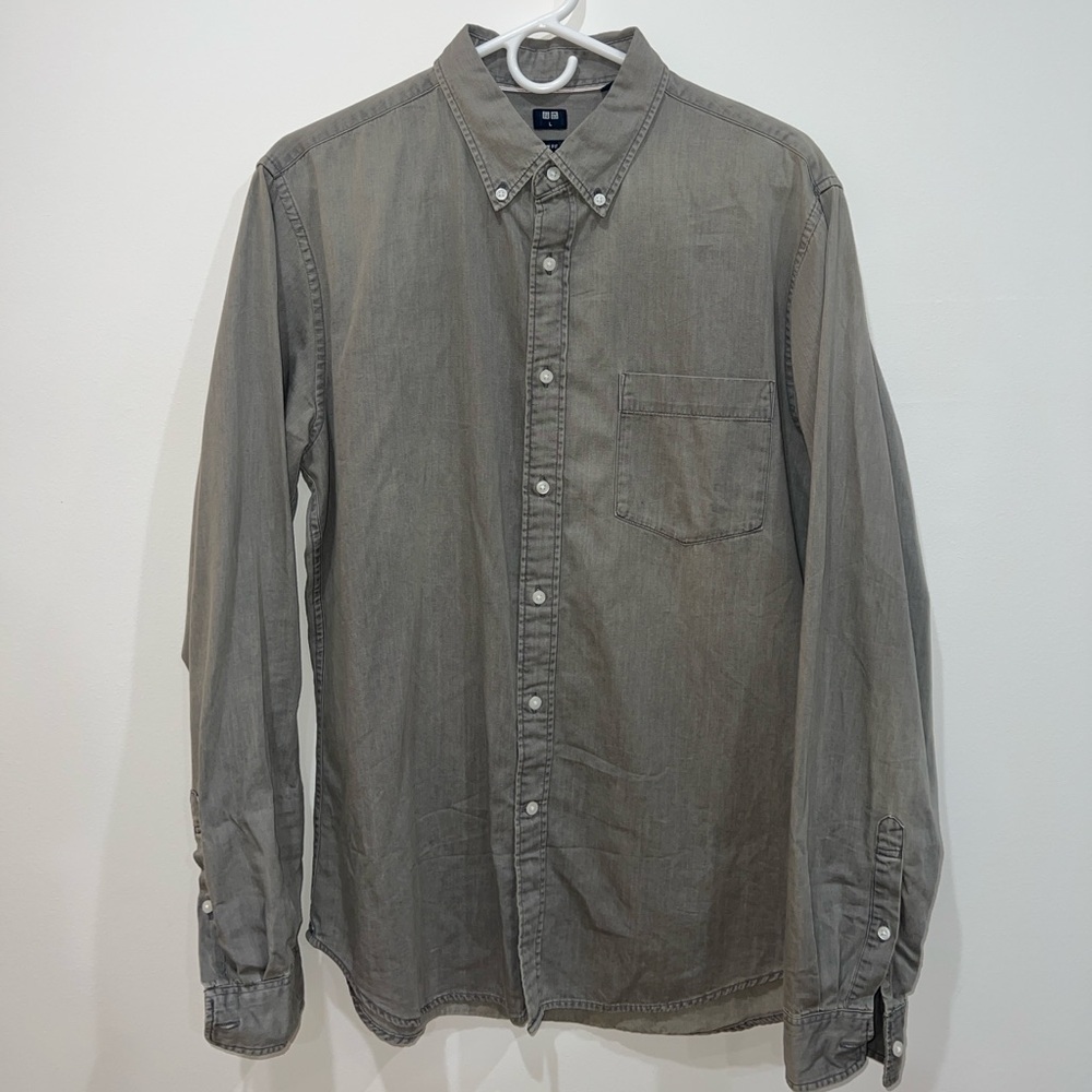 Uniqlo Casual Shirt - Gray L